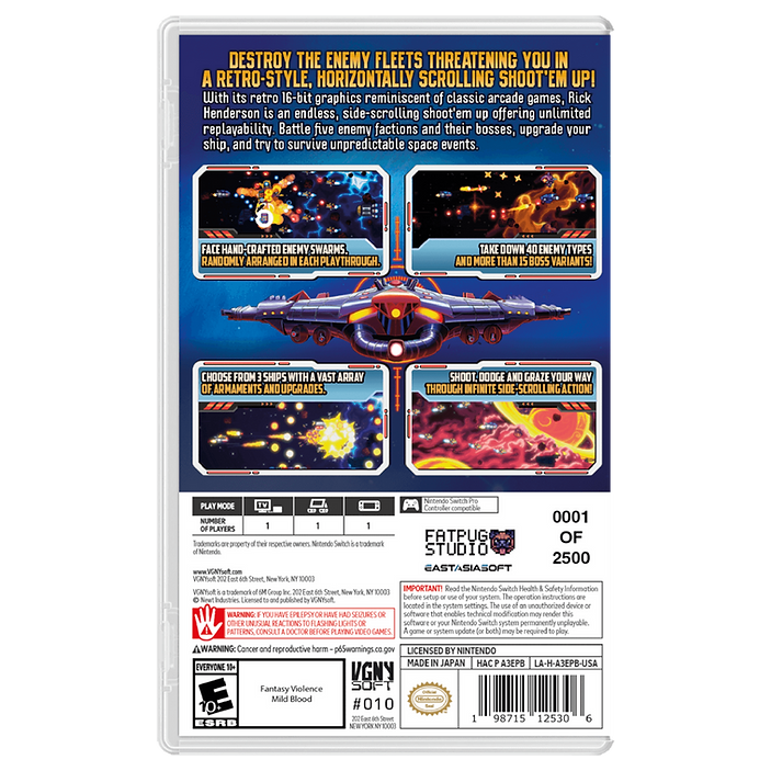 Rick Henderson Elite Edition Nintendo Switch