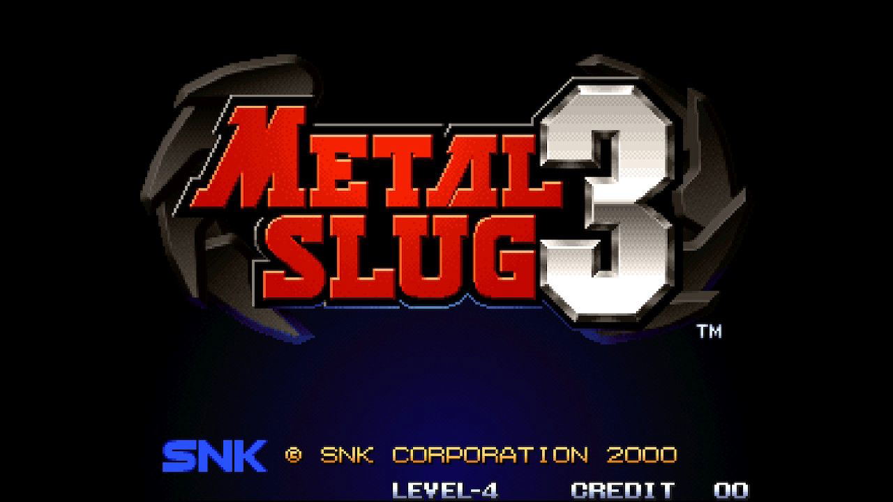 Metal Slug 3 title screen with SNK logo