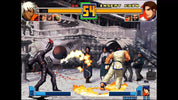 Vintage-style fighting game screen with characters in a battle scene.