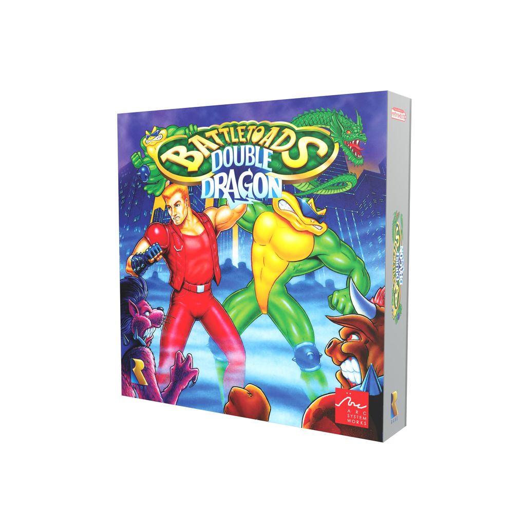 Box of Battletoads and Double Dragon game on a white background