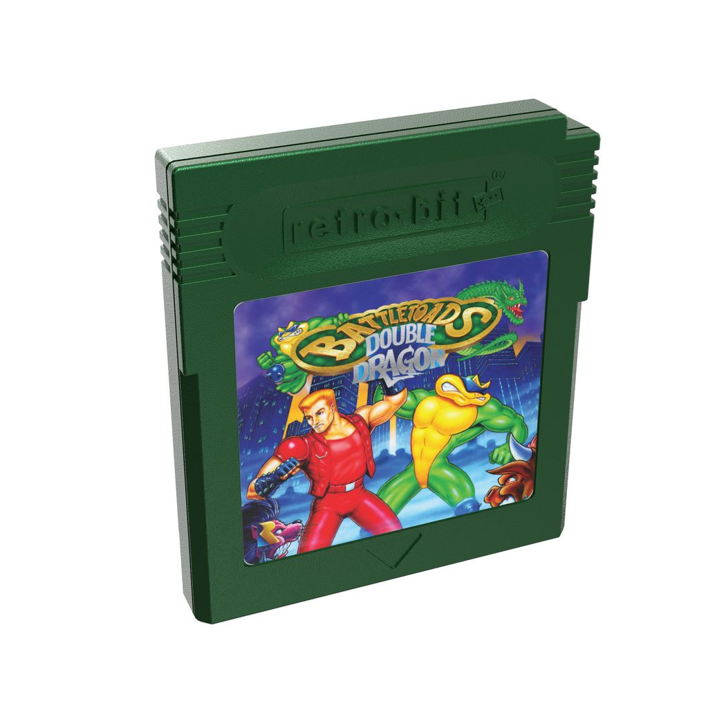 Game cartridge for 'Battletoads Double Dragon' on a white background