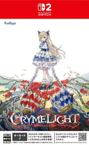 Cover of 'Crymelight' for Nintendo Switch with an illustrated character and red border.