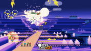 Screenshot of a colorful video game level with characters and power-ups.