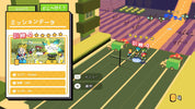 Game interface with character selection and mission data on a cartoon-style street background