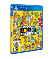 Capcom Arcade Stadium video game for PlayStation 4, shown in a 3D angled view of the game case against a plain white background.