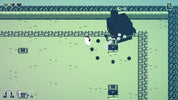 Pixel art game scene with character and environment