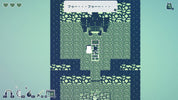Pixelated game screen with character and environment