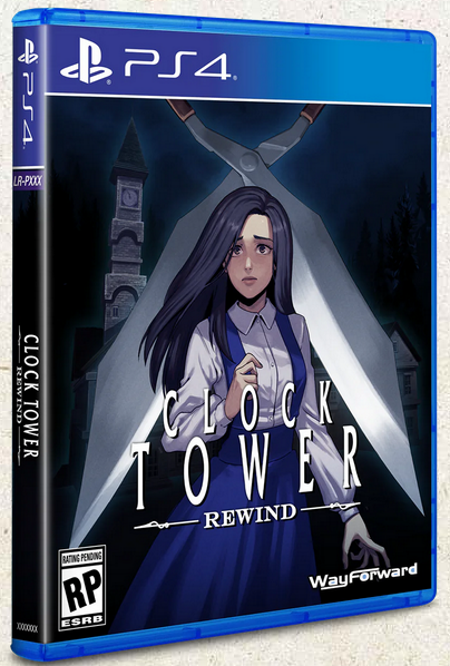 Clock Tower Rewind physical release Playstation 4
