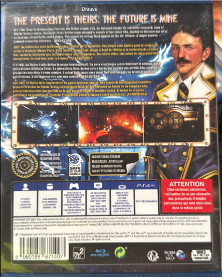 Close To The Sun PlayStation 4 Physical Edition