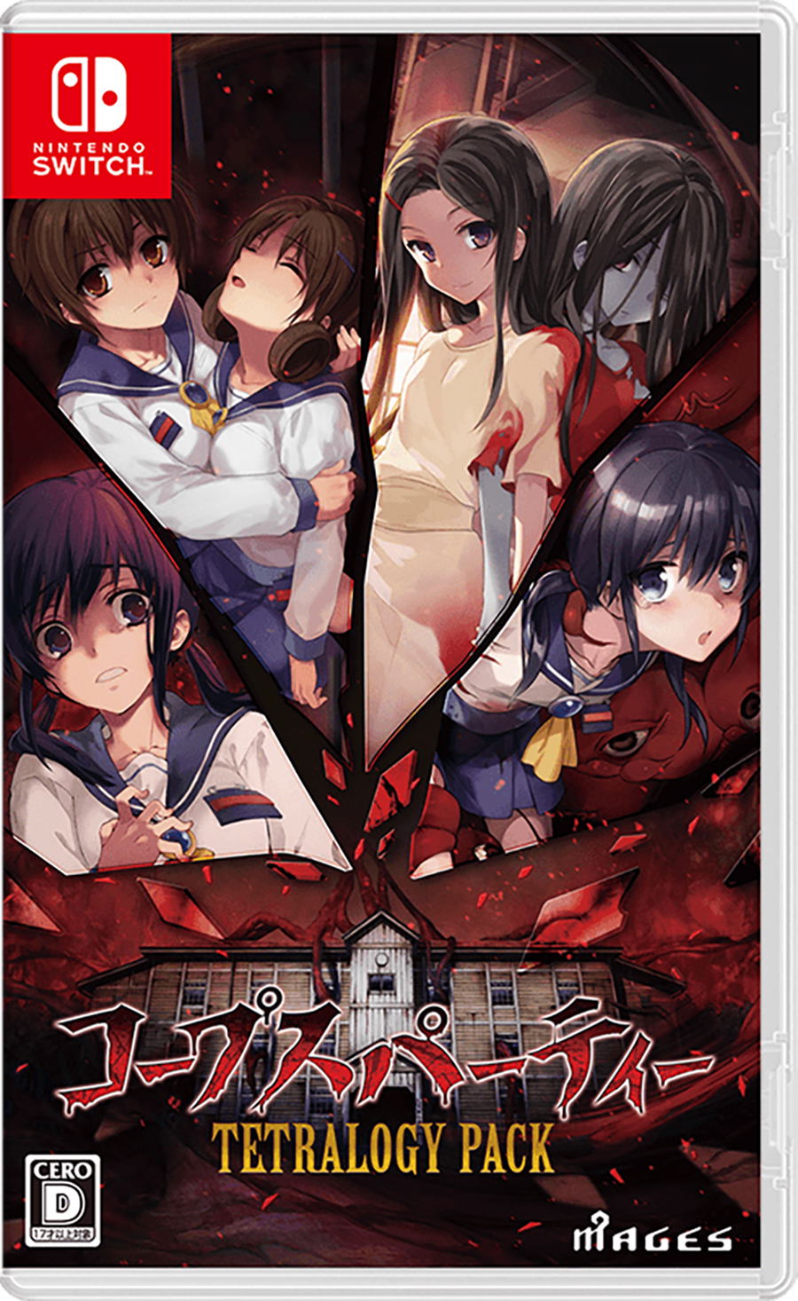 Cover of a Nintendo Switch game titled 'Tetralogy Pack' featuring animated characters.