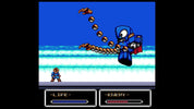 Screenshot of a classic video game with two characters and a blue background