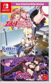Game case for 'Idol Days' featuring animated characters on a colorful background.