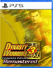 Dynasty Warriors 3 Remastered game case with a warrior character on a yellow background