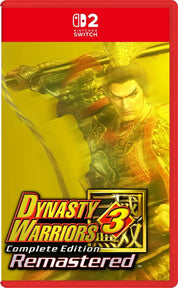 Dynasty Warriors 3 Complete Edition Remastered game case for Nintendo Switch