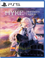 Game cover for 'HYKE: Northern Lights' on PS5 with an anime-style character and colorful background.