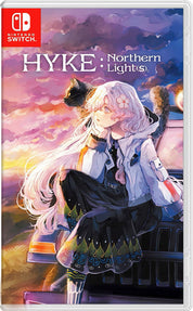 Game case for 'HYKE: Northern Lights' on Nintendo Switch with an anime-style character.