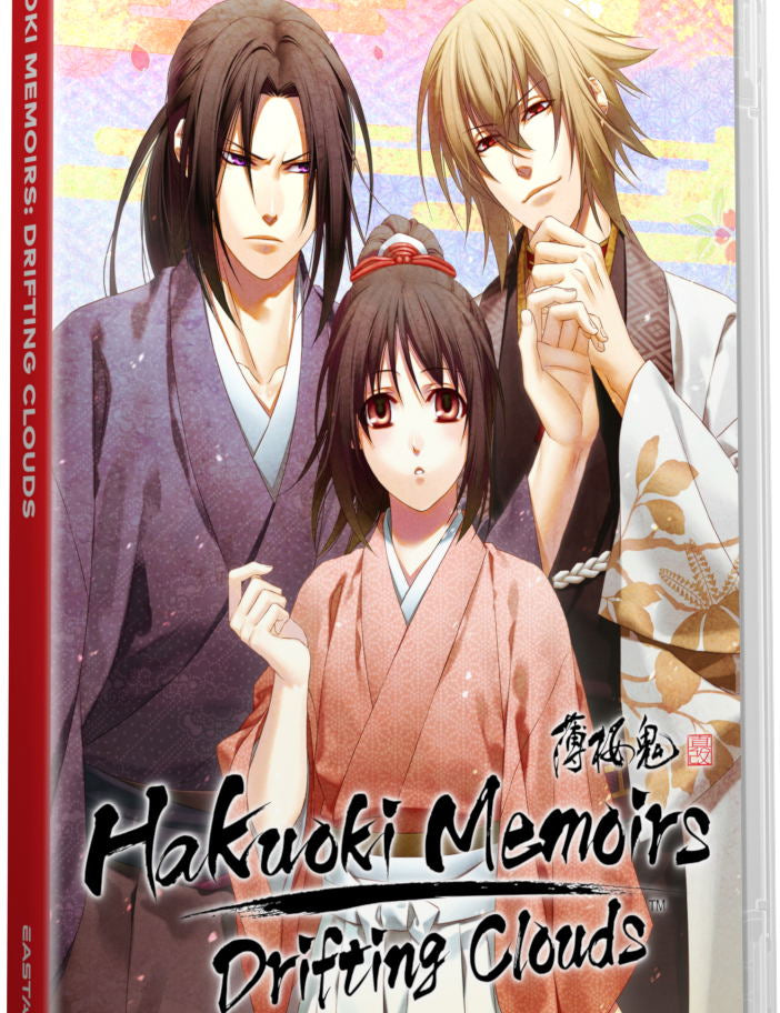 Hakuoki Memories: Drifting Clouds game case for Nintendo Switch with characters on the cover.
