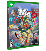 Deluxe edition of 'Hi-Fi Rush' game for Xbox Series X on colorful packaging