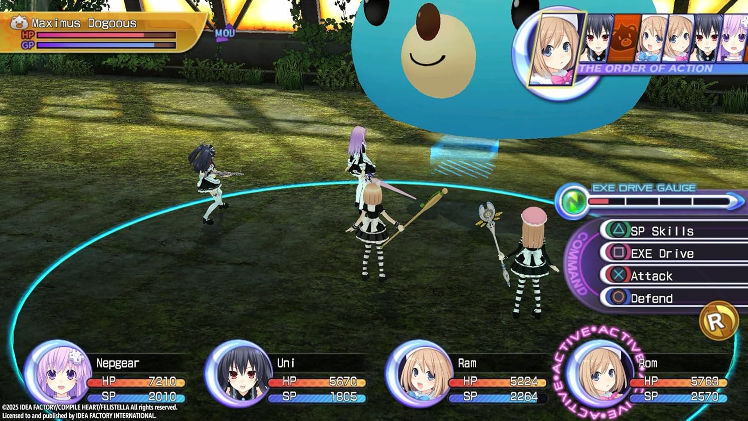 Screenshot of a video game with character avatars and interface elements.