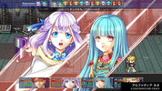 Two animated characters with colorful hair in a game interface