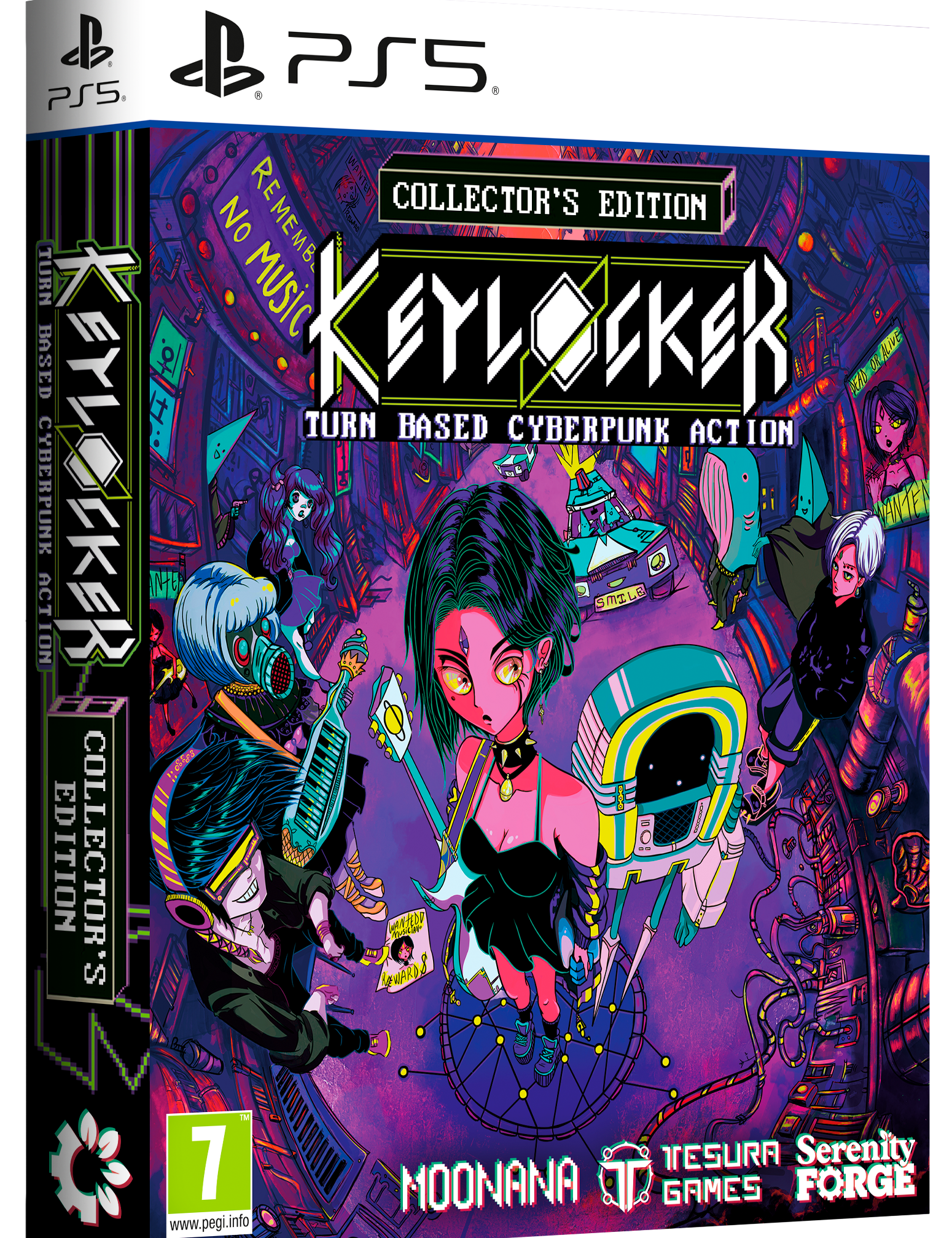 Collectible edition of 'Keylocker' game packaging with vibrant design and characters.