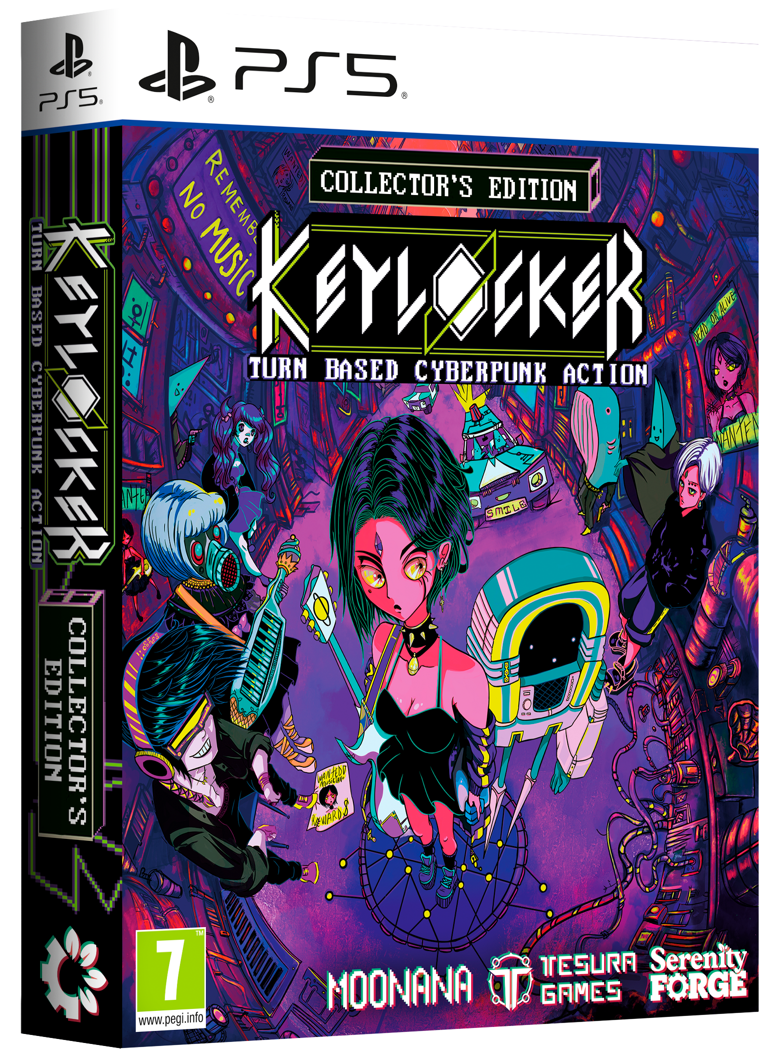 Collectible edition of 'Keylocker' game packaging with vibrant design and characters.