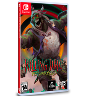 Game case for 'Killing Time Resurrected' on Nintendo Switch with a colorful design and character illustration.