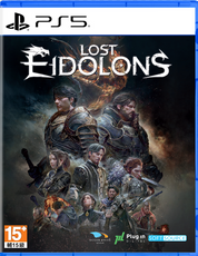 Game cover for 'Lost Eidolons' with characters and 'PS5' branding