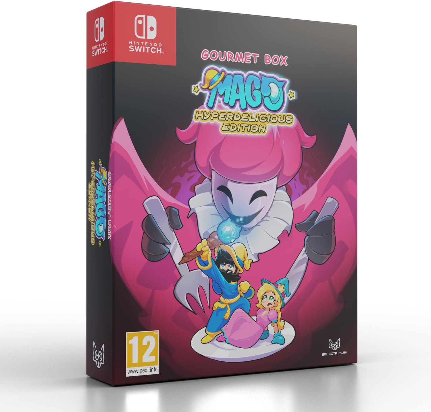 Gourmet Box Mago Hyperdelicious Edition packaging for Nintendo Switch on a white background