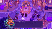 Fantasy scene with characters and a pumpkin head at an Evernight Festival in a video game.