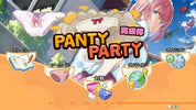 Game menu screen with 'Panty Party' title and character images.
