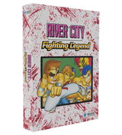 Box for 'River City Fighting Legend' with colorful graphics and text on a white background