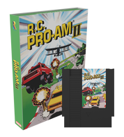 R.C. Pro-Am II toy packaging with colorful graphics on a white background