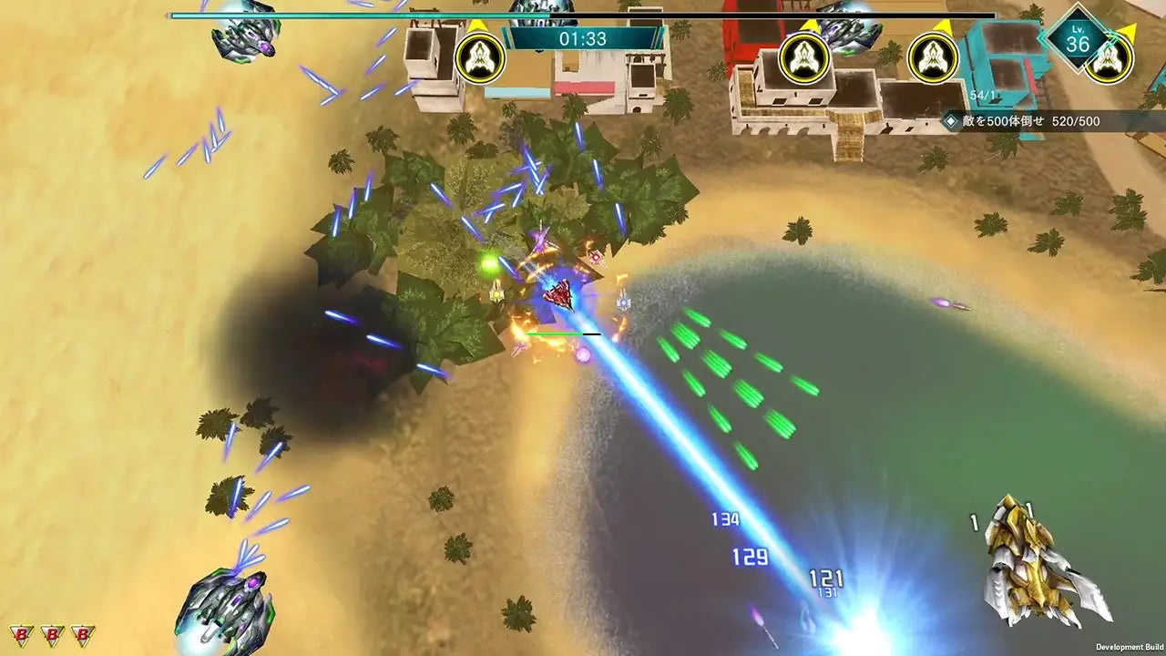 Screenshot of a strategy game with units and terrain