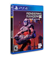 PS4 game case for 'Rendering Ranger' with robot character on a blue and purple background