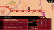 Game interface with a subway map and character selection screen