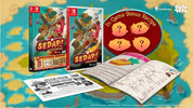 SEDAR! game packaging with bonus recipes and coloring book on a colorful background