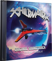 CD cover of 'Schildmaid MX' Original Soundtrack with a spaceship design.