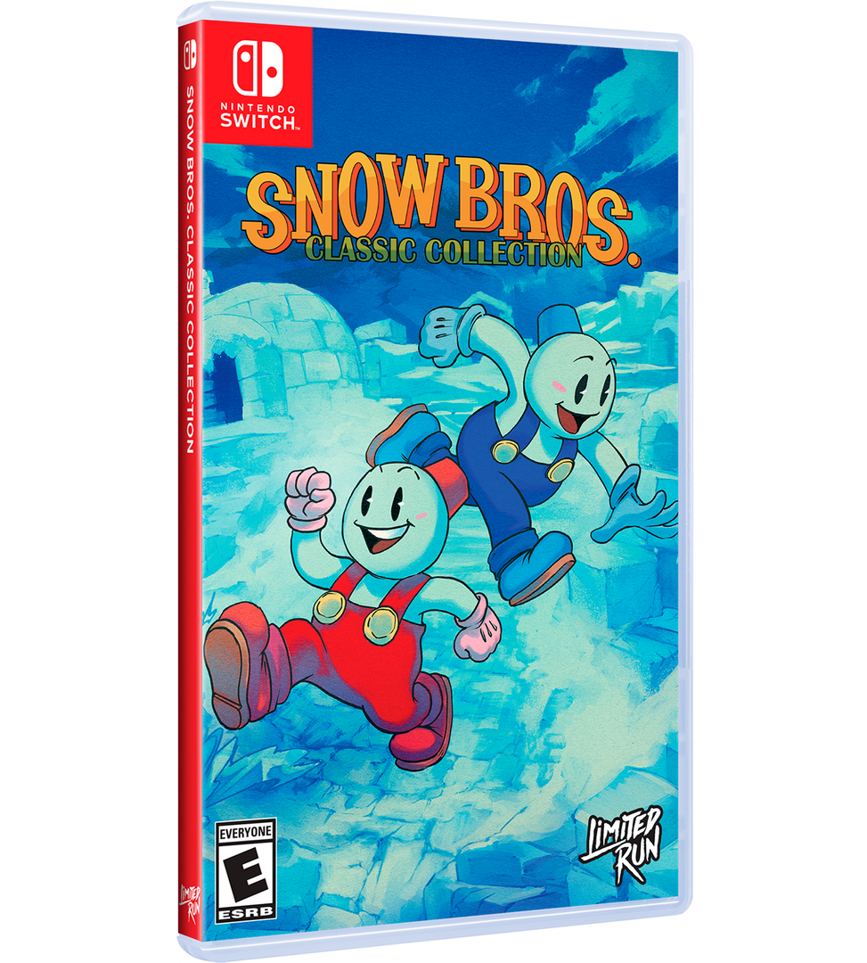 Snow Bros. Classic Collection game case for Nintendo Switch on a white background