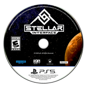 Stellar Interface game disc with PlayStation 5 branding
