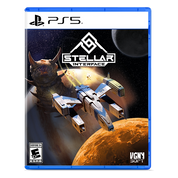 Game case for 'Stellar Interface' on PS5 with space-themed design