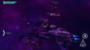 Space-themed game interface with spaceship and UI elements in a dark, starry space background.