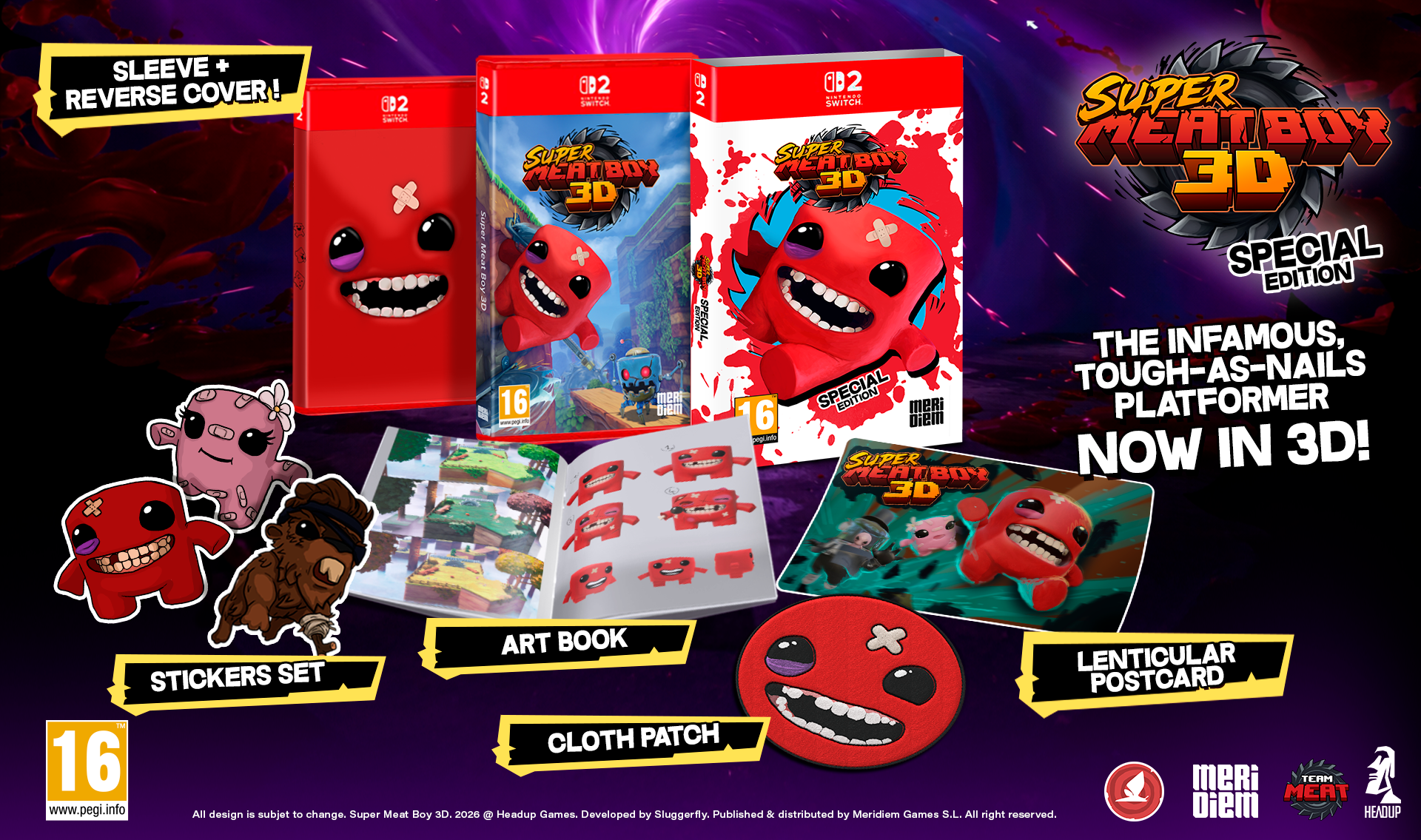 Super Meat Boy 3D Special Edition Switch 2