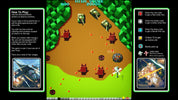 Simplified space shooter game interface with player controls and game rules on a green background