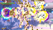 Action-packed scene from a video game with colorful explosions and characters.