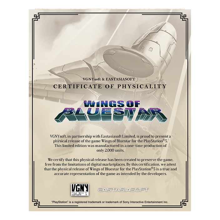 Wings of Bluestar Ps5