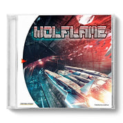 CD cover of 'Wolfliane' with a futuristic spaceship design.
