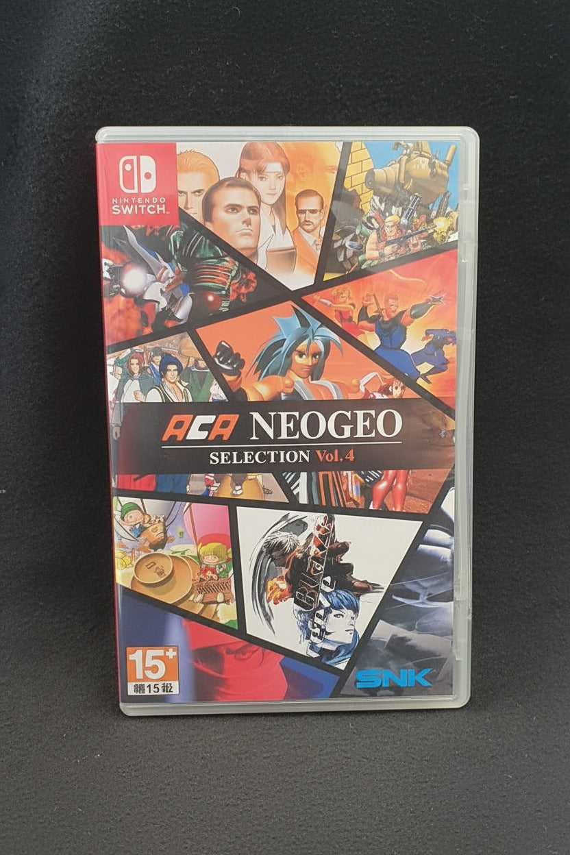 ACG NeoGeo Selection Vol. 4 game case for Nintendo Switch on a black background