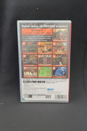 SNK NeoGeo game cartridge packaging on a black background