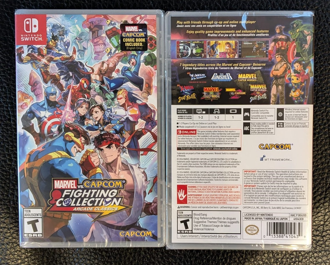 Marvel Capcom Fighting Collection Arcade Classics Switch Usa Day one